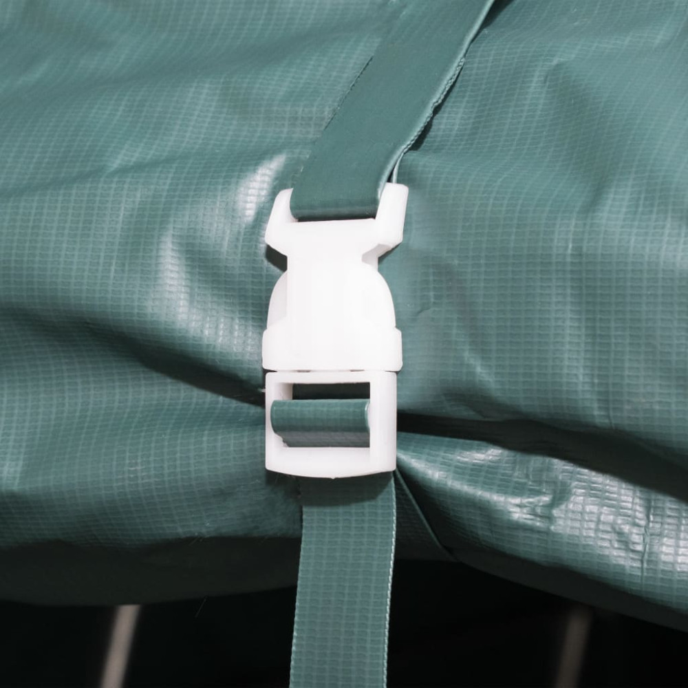 Produktbild för Vindskydd för boskap PVC 550 g/m² 3,3x3,2 m mörkgrön