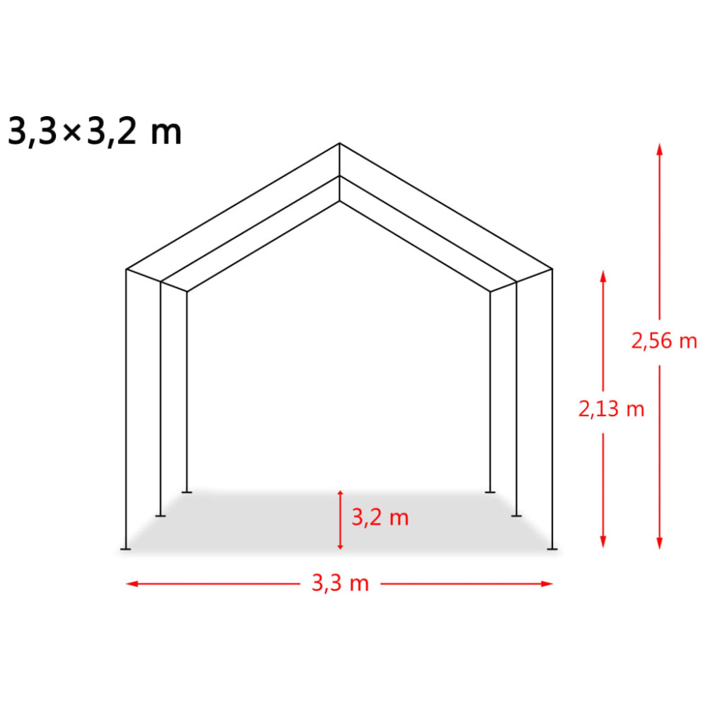 Produktbild för Vindskydd för boskap PVC 550 g/m² 3,3x3,2 m mörkgrön