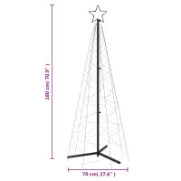 Produktbild för Julgranskon kallvit 200 LEDs 70x180 cm