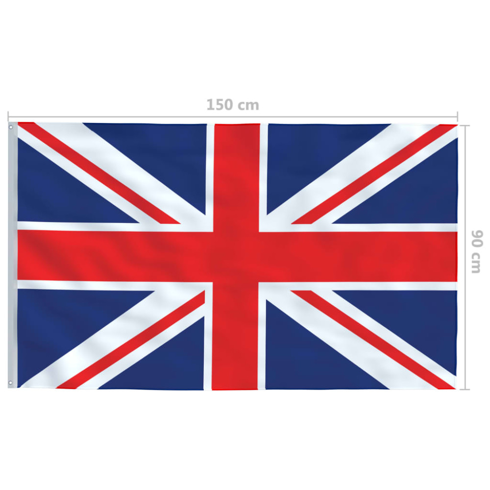 Produktbild för Storbritanniens flagga 90x150 cm