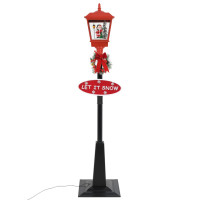 Produktbild för Gatlykta med jultomte 180 cm LED