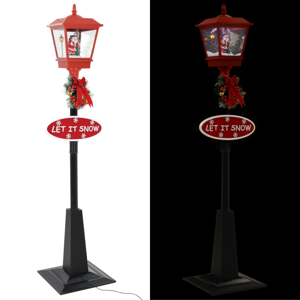 Produktbild för Gatlykta med jultomte 180 cm LED