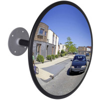 Produktbild för Konvex trafikspegel för inomhusbruk akryl 30 cm svart