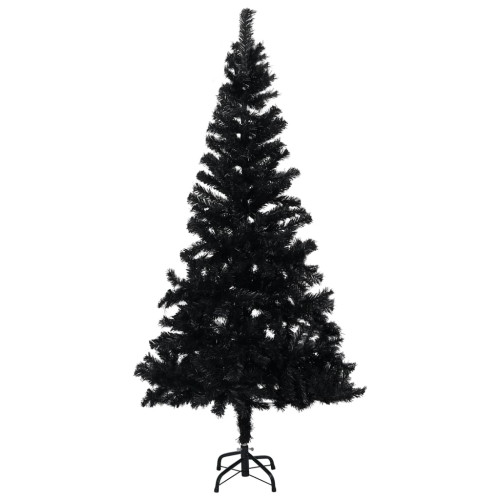 vidaXL Plastgran med fot svart 150 cm PVC