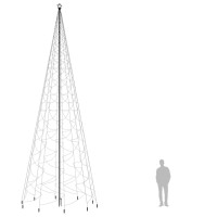 Produktbild för Julgran med markspett 3000 varmvita lysdioder 800 cm