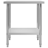 Produktbild för Arbetsbord 80x60x85 cm rostfritt stål