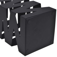 Miniatyr av produktbild för Paraplyställ 48,5 cm fyrkantig stål svart
