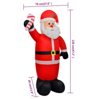 Produktbild för Uppblåsbar jultomte 120 cm