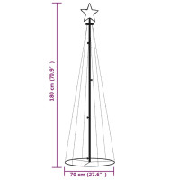 Produktbild för Julgranskon varmvit 108 LEDs 70x180 cm