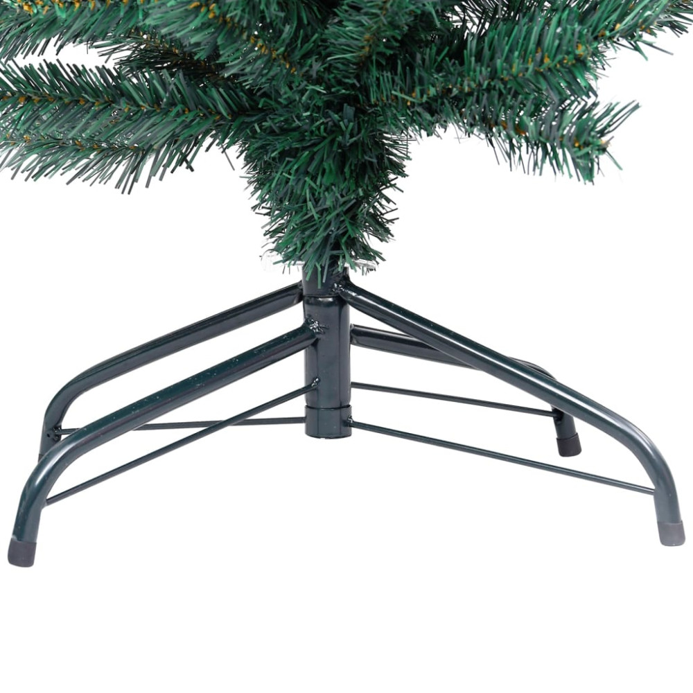 Produktbild för Smal plastgran med fot grön 120 cm PVC