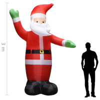 Produktbild för Uppblåsbar jultomte med LED IP44 3 m