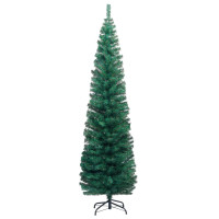 Produktbild för Smal plastgran med fot grön 180 cm PVC