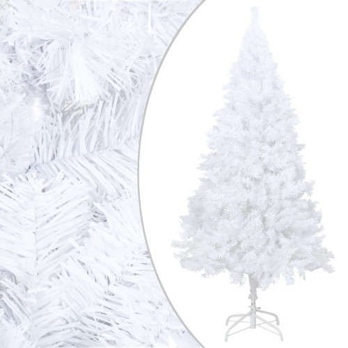 vidaXL Plastgran med tjocka grenar vit 180 cm PVC