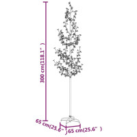 Produktbild för Körsbärsträd med LED varmvita 368 lysdioder 300 cm