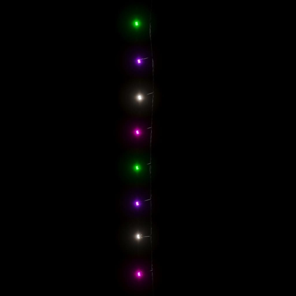Produktbild för Ljusslinga med 1000 LED flerfärgad pastell 100 m PVC