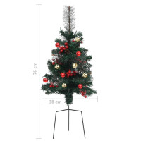 Produktbild för Konstgjorda julgranar 2 st 76 cm PVC