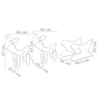 Produktbild för Utomhusdekoration renar och släde 576 lysdioder
