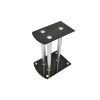 Miniatyr av produktbild för Högtalarstativ 2-pack säkerhetsglas svart