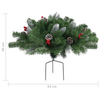 Produktbild för Konstgjord julgran grön 40 cm PVC