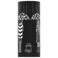 Produktbild för Paraplyställ kvinnor stål svart