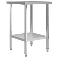 Produktbild för Arbetsbord 60x60x85 cm rostfritt stål