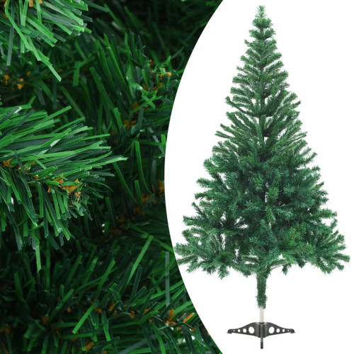 vidaXL Plastgran med fot 120 cm 230 grenar