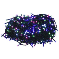 Produktbild för Ljusslinga med 400 LED flerfärgad pastell 40 m PVC