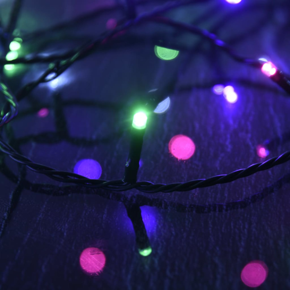 Produktbild för Ljusslinga med 400 LED flerfärgad pastell 40 m PVC