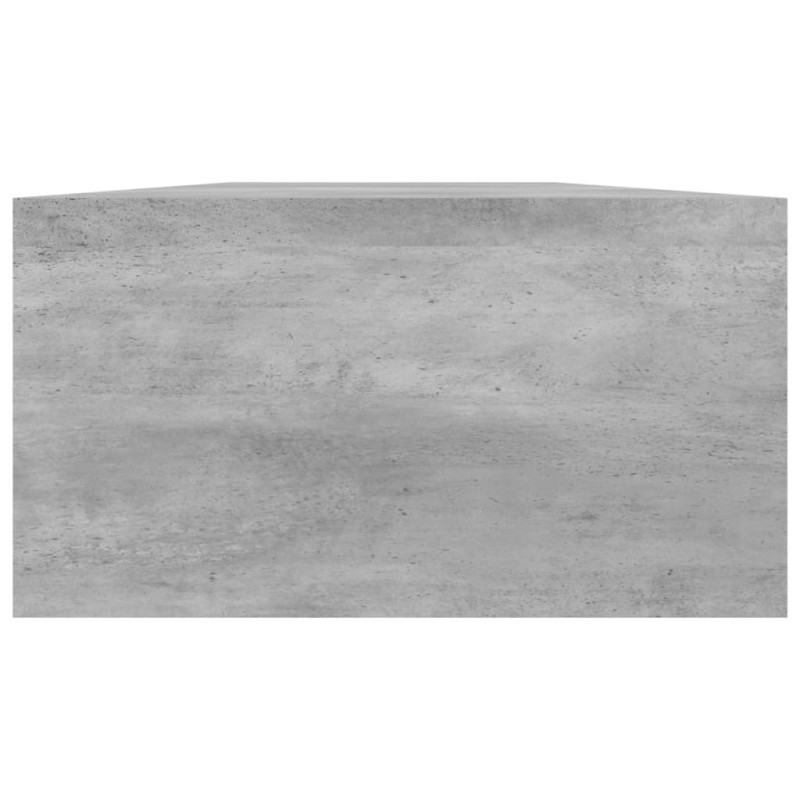 Produktbild för Skärmställ betonggrå 100x24x13 cm konstruerat trä