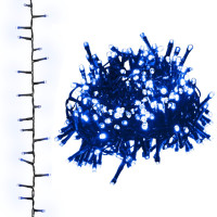 Produktbild för Kompakt ljusslinga med 1000 LED blå 25 m PVC
