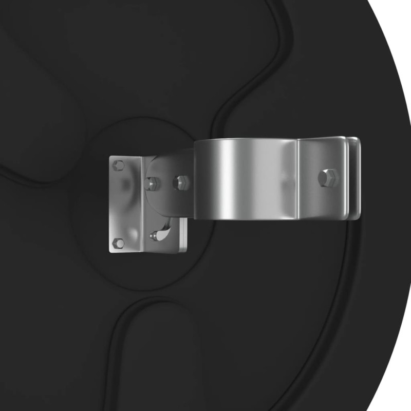 Produktbild för Konvex trafikspegel utomhusbruk svart Ø45 cm polykarbonat