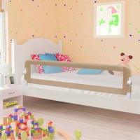 Miniatyr av produktbild för Sängskena för barn taupe 180x42 cm polyester