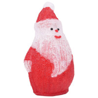 Produktbild för Jultomte med LED-belysning akryl inne/ute 28 cm