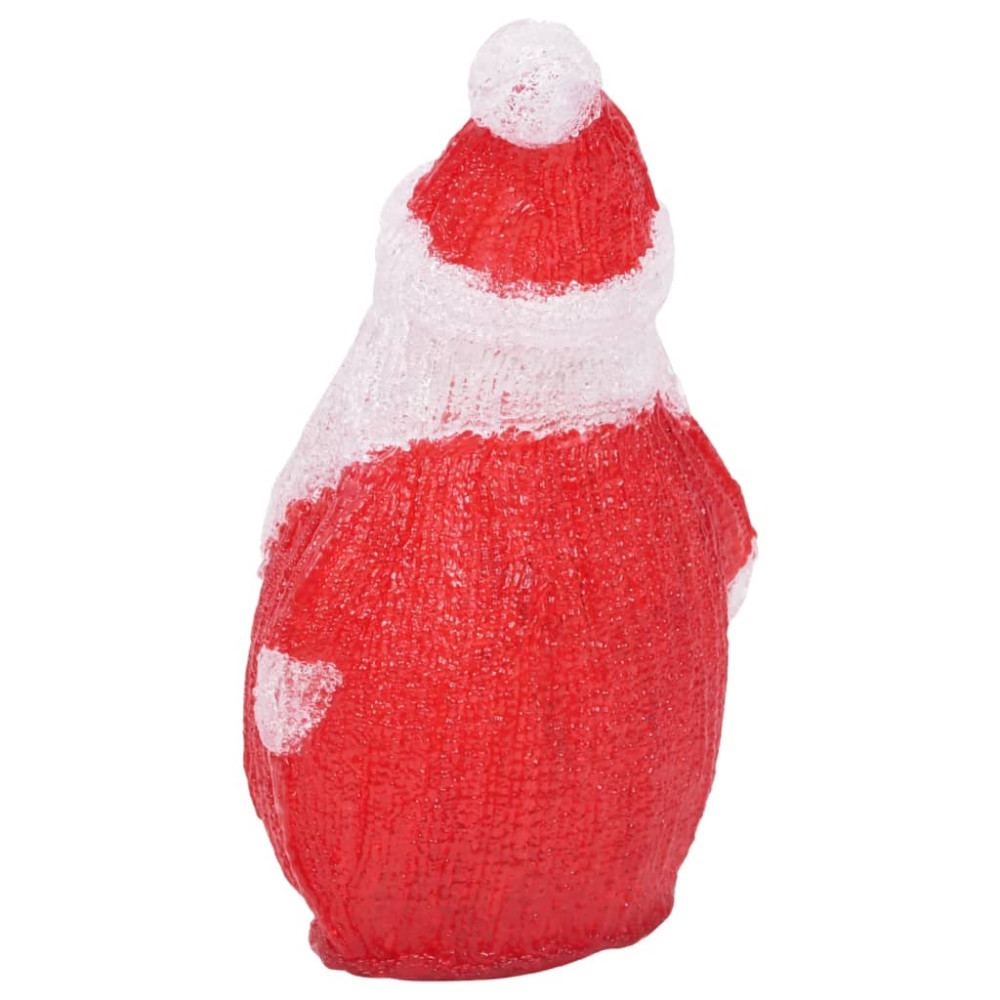 Produktbild för Jultomte med LED-belysning akryl inne/ute 28 cm