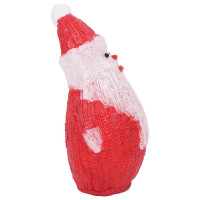 Produktbild för Jultomte med LED-belysning akryl inne/ute 28 cm