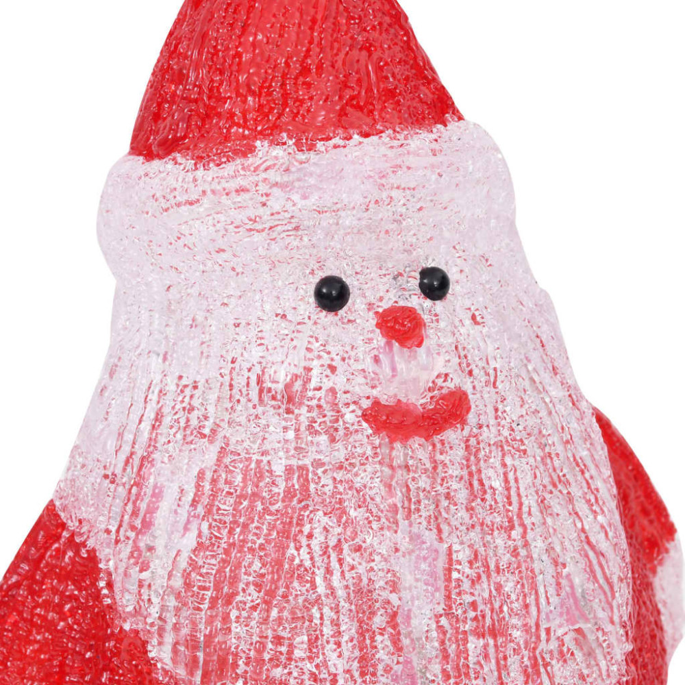 Produktbild för Jultomte med LED-belysning akryl inne/ute 28 cm