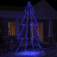 Produktbild för Ljuskon för julgran 360 LED inne/ute 143x250 cm