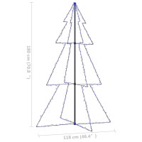 Produktbild för Ljuskon för julgran 240 LED inne/ute 118x180 cm