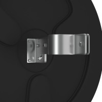 Produktbild för Konvex trafikspegel utomhusbruk svart Ø60 cm polykarbonat