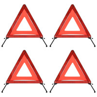 Produktbild för Varningstrianglar 4 st röd 56,5x36,5x44,5 cm