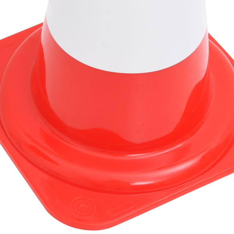Produktbild för Trafikkoner 20 st röd och vit 50 cm