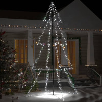 Produktbild för Ljuskon för julgran 360 LED inne/ute 143x250 cm