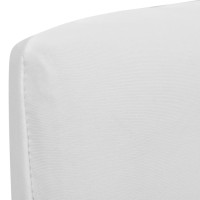 Produktbild för Rakt elastiskt stolsöverdrag 4 st vit