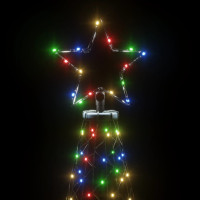 Produktbild för Julgran med markspett 3000 färgglada lysdioder 800 cm