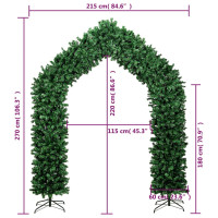 Produktbild för Julgransbåge grön 270 cm