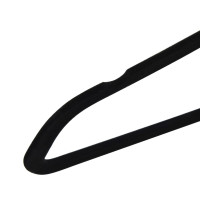 Produktbild för Klädgalgar 50 st halkfria svart sammet