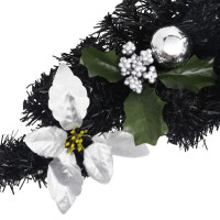 Produktbild för Julbåge med LED svart 90 cm PVC
