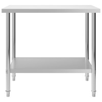 Produktbild för Arbetsbord 100x60x85 cm rostfritt stål