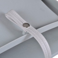 Produktbild för Båtstol vikbar utan dyna grå 48x51x41 cm