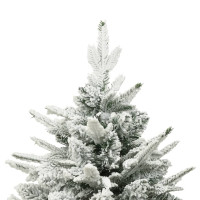 Produktbild för Plastgran med snö grön 210 cm PVC&PE